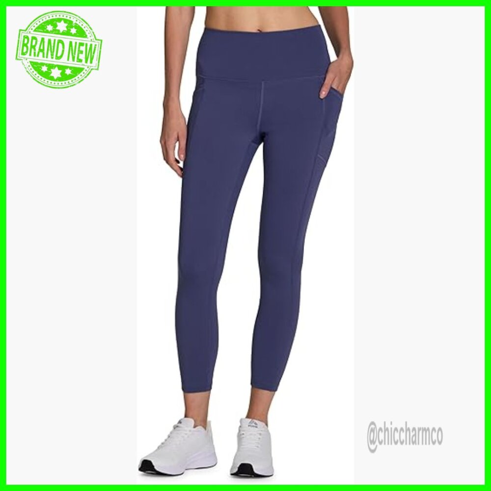 High Waisted Squat Proof Leggings with Pockets 7/8 Ankle Length Yoga